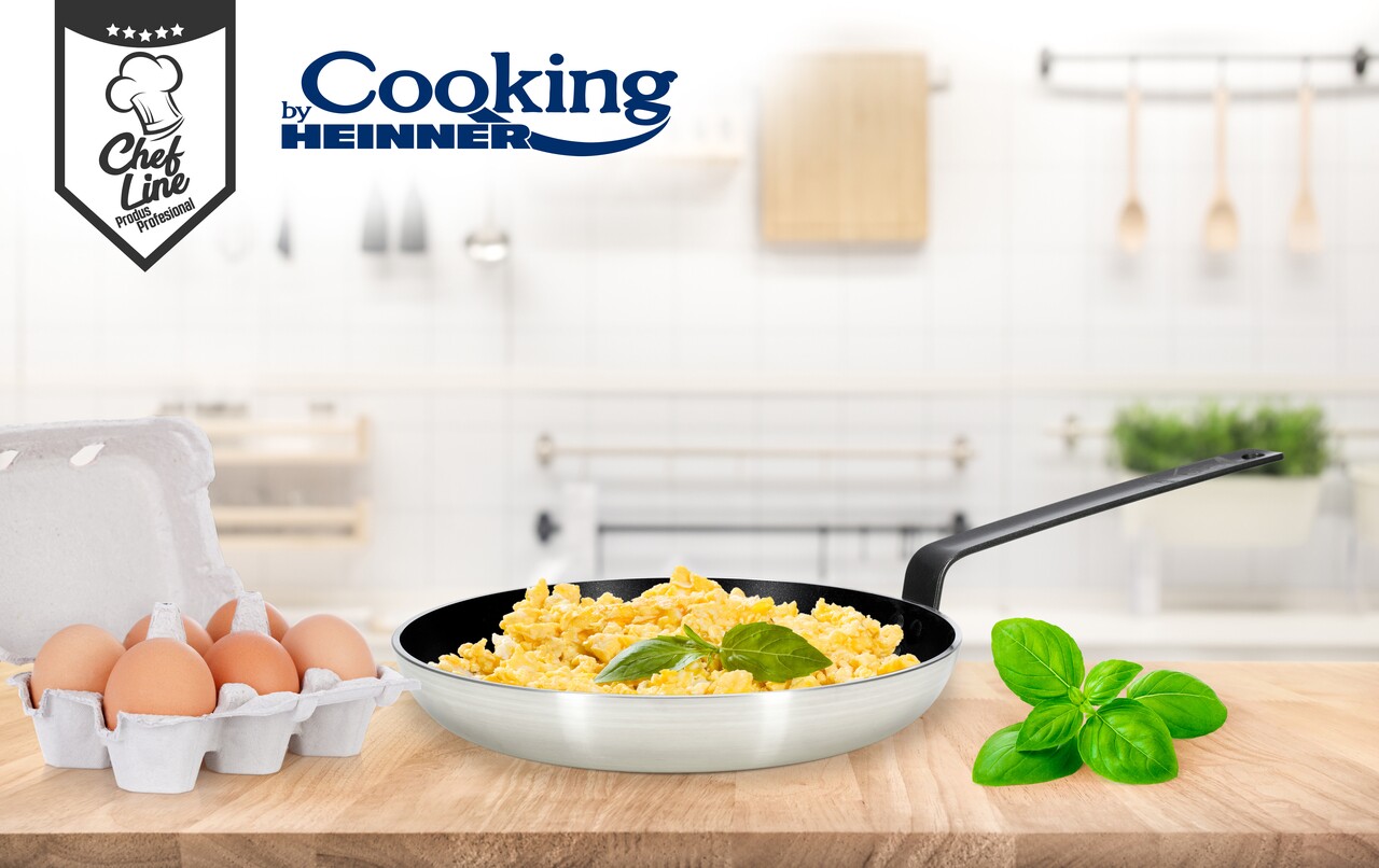 Tigaie profesionala, Cooking by Heinner, 28x5.5 cm, aluminiu presat - imagine 5